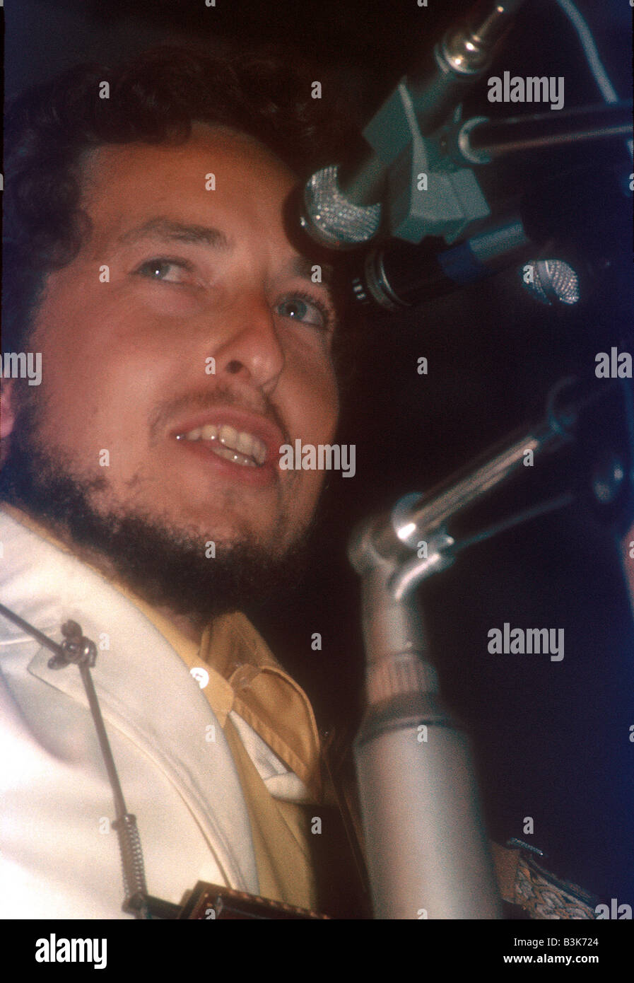 BOB DYLAN auf der Isle Of Wight Festival in England im Jahr 1969 Stockfoto