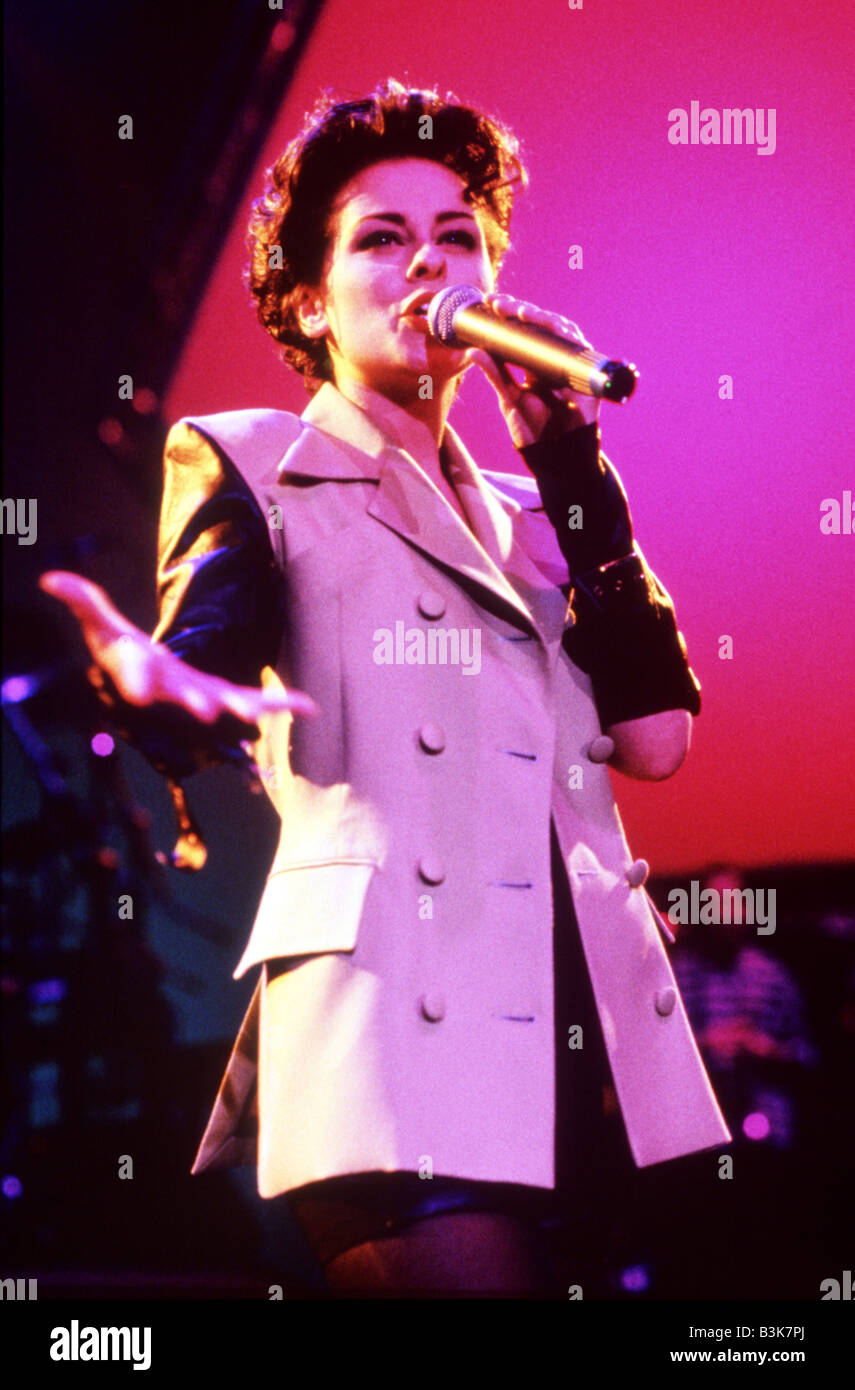 LISA STANSFIELD UK-Pop-Sängerin im Jahr 1992 Stockfoto