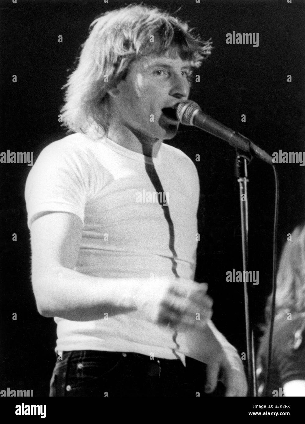 UFO/Deutsch-Rock-Gruppe mit Phil Mogg im März 1983 Stockfoto