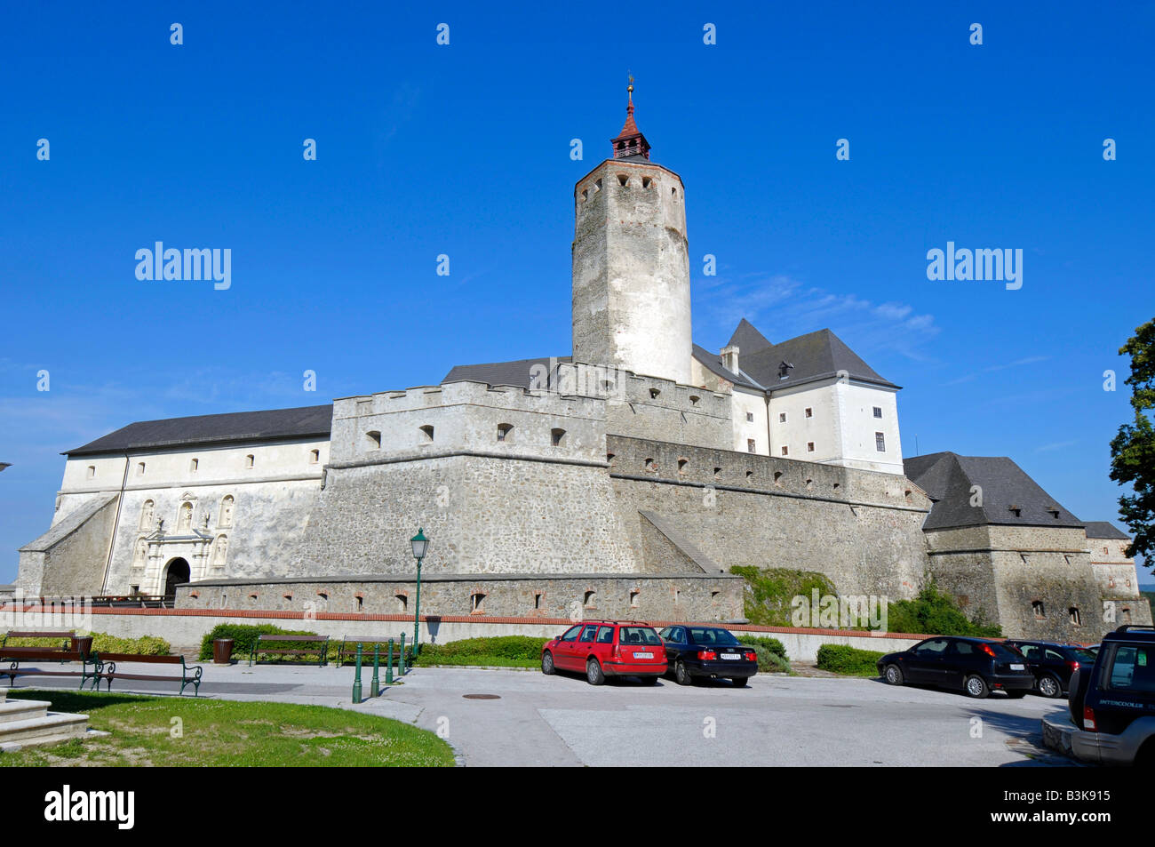 Burg Forchtenstein, Österreich Stockfoto