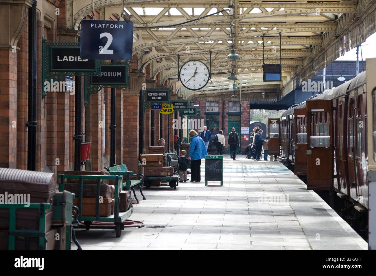 Loughborough Station Great Central Railway Stockfoto