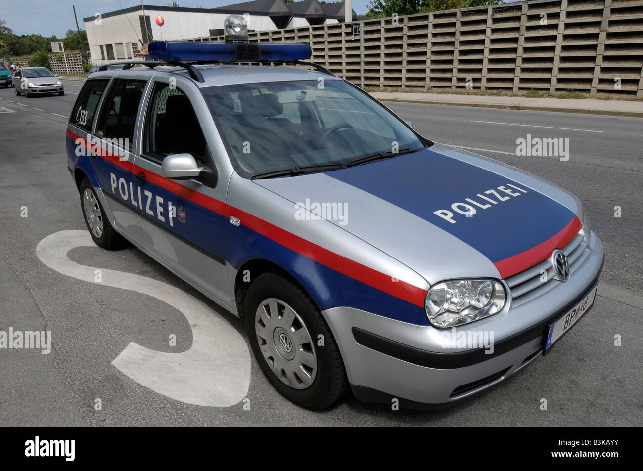 Polizeiauto, Wien, Österreich Stockfoto