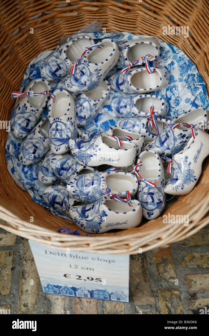 Blaue Keramik, Delft, Niederlande Stockfoto
