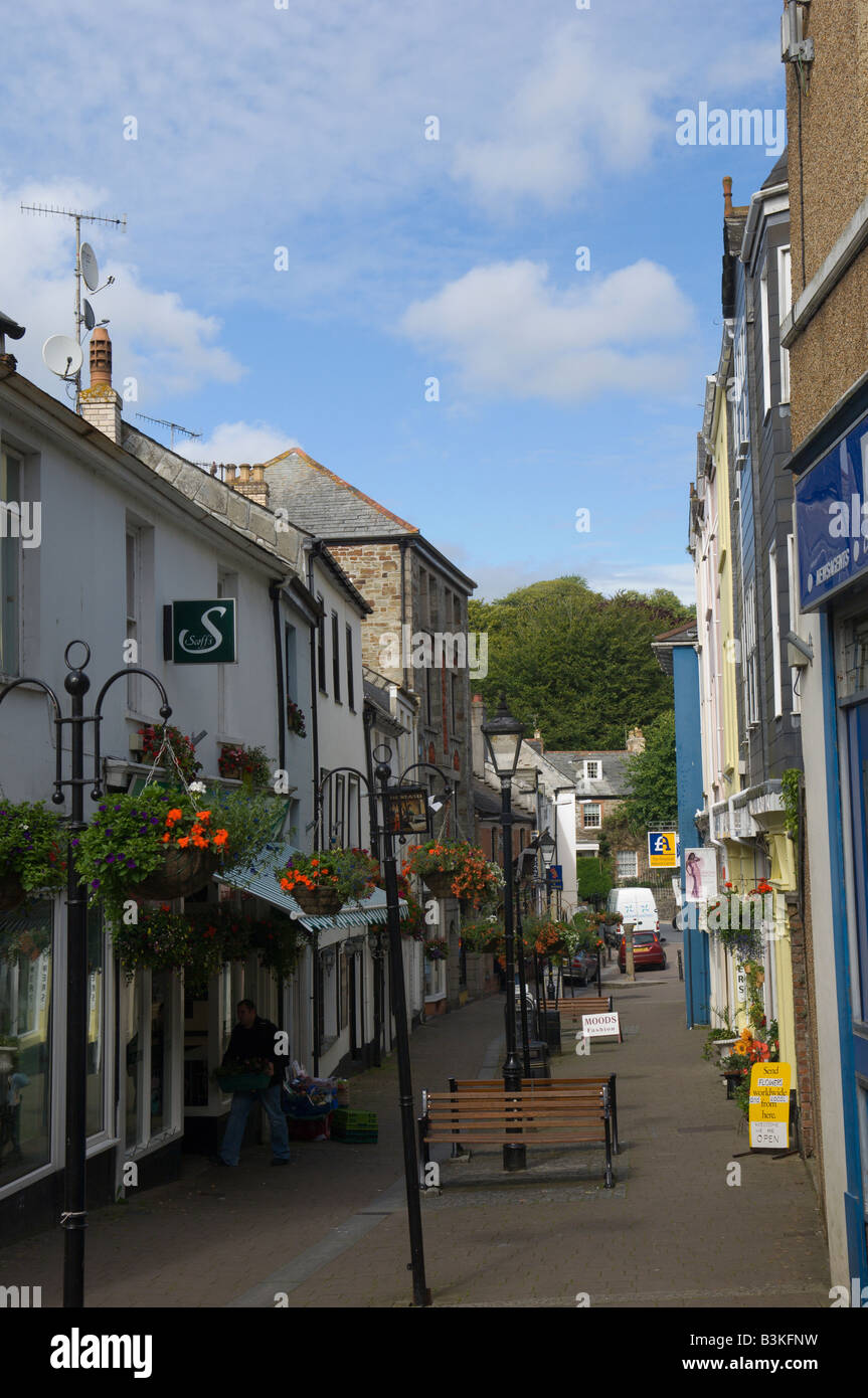 Eine Straße in Bodmin Cornwall Großbritannien Europa Stockfoto