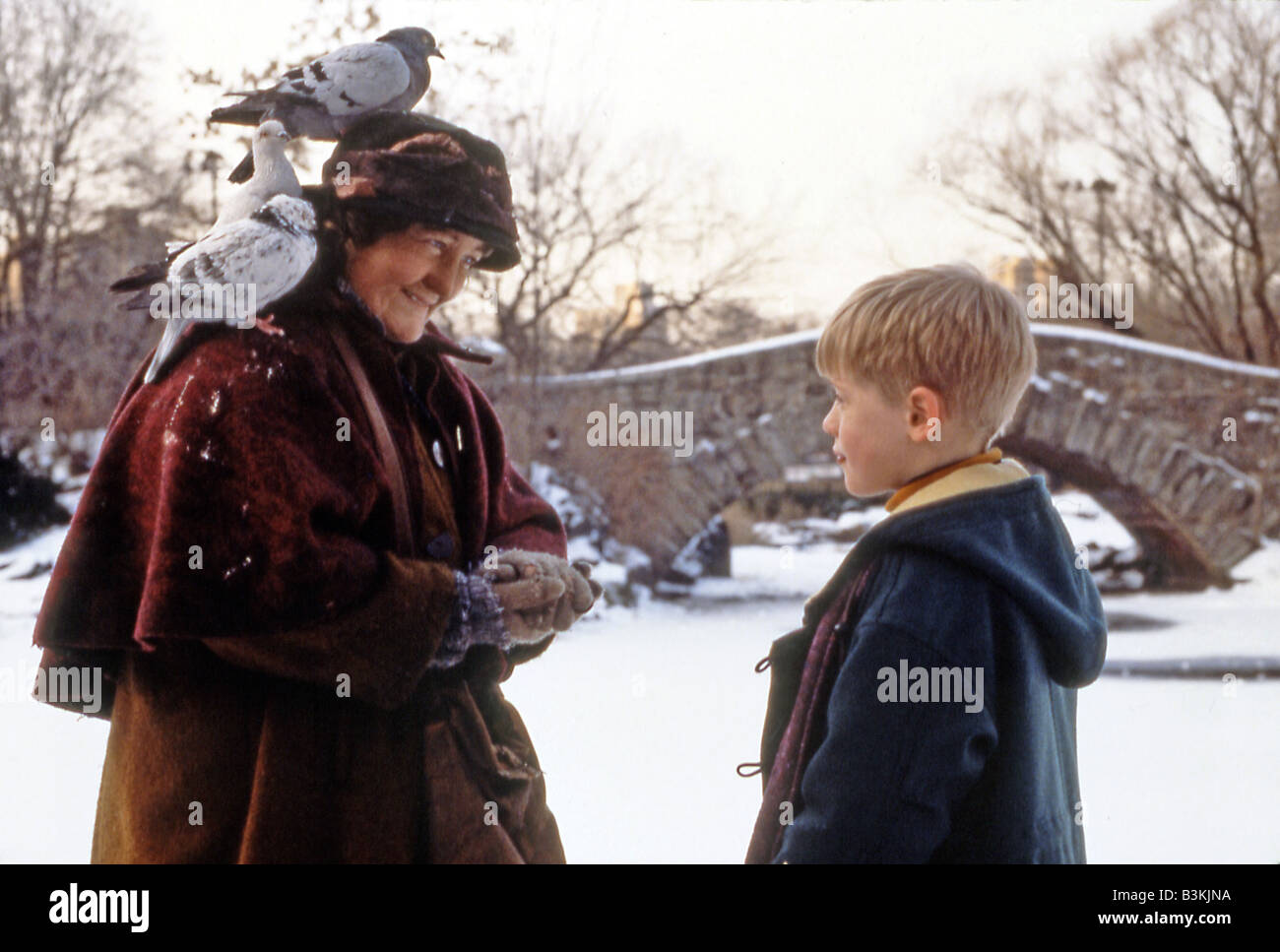 Nach Hause allein 1990 TCF Film mit Macaulay Culkin auf der rechten Seite Stockfoto