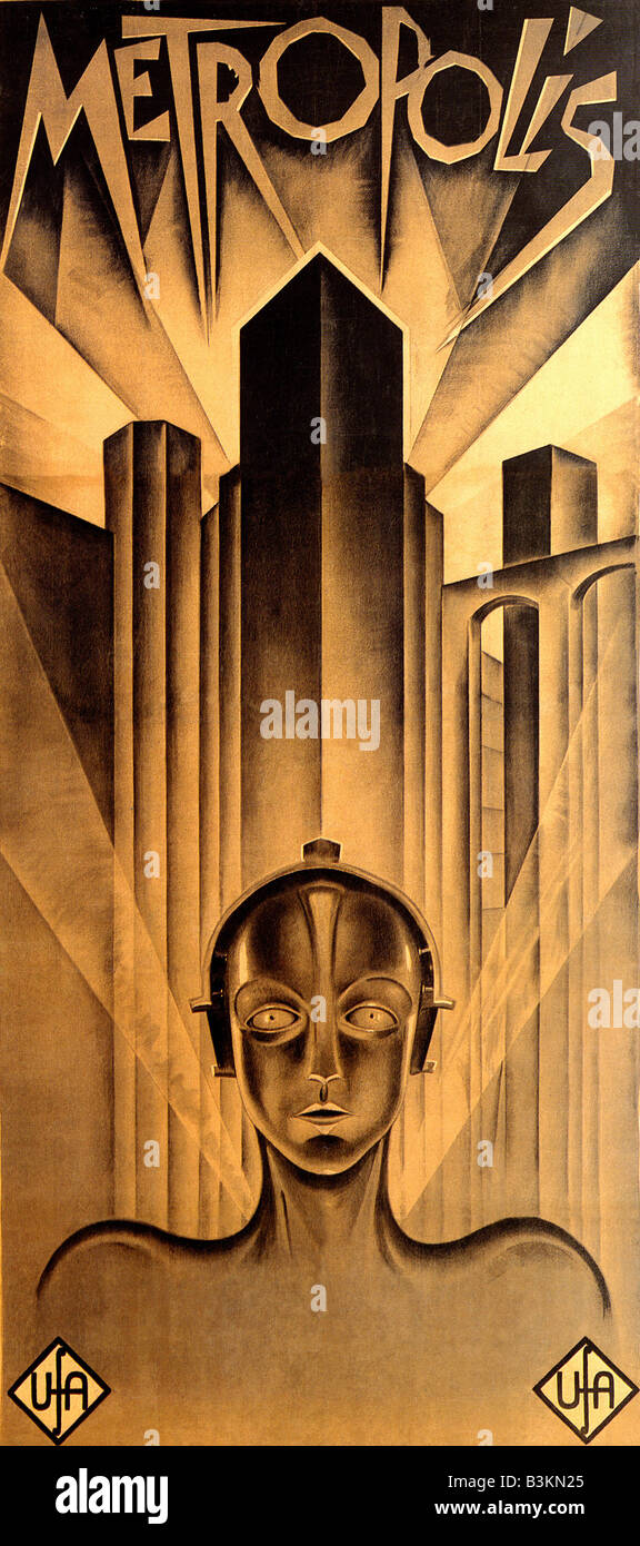 Metropole-Poster für 1926 UFA Film Stockfoto