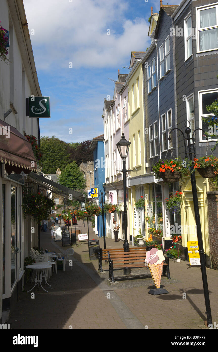 Eine Straße in Bodmin Cornwall Großbritannien Europa Stockfoto