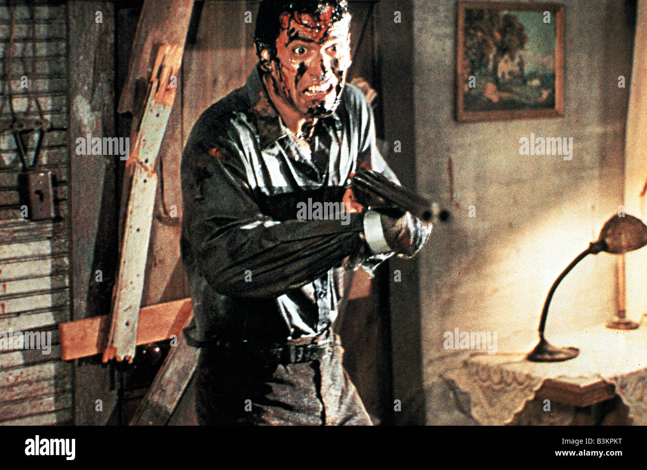 Das EVIL DEAD Plakat für 1983 Palace/Renaissance film mit Bruce Campbell Stockfoto