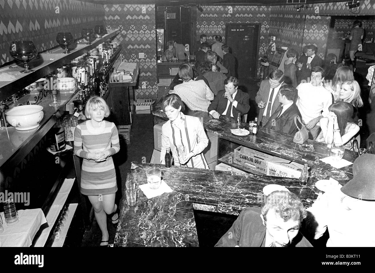 SPEAKEASY Pop Musik orientierte Club in 60er Jahren London Stockfoto