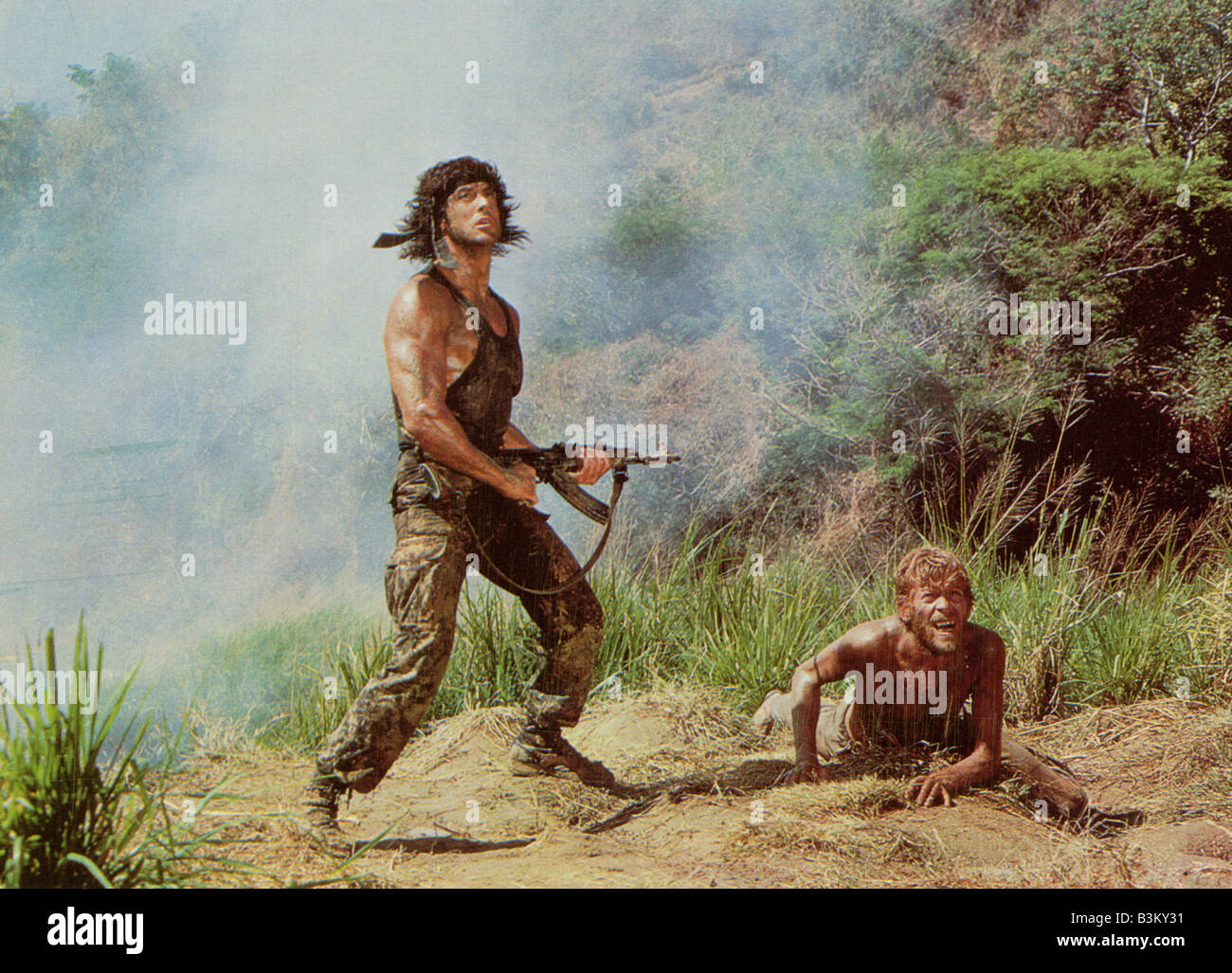 RAMBO - Blut zuerst Teil 2 1985 Anabasis Investments NV Film mit Sylvester Stallone Stockfoto