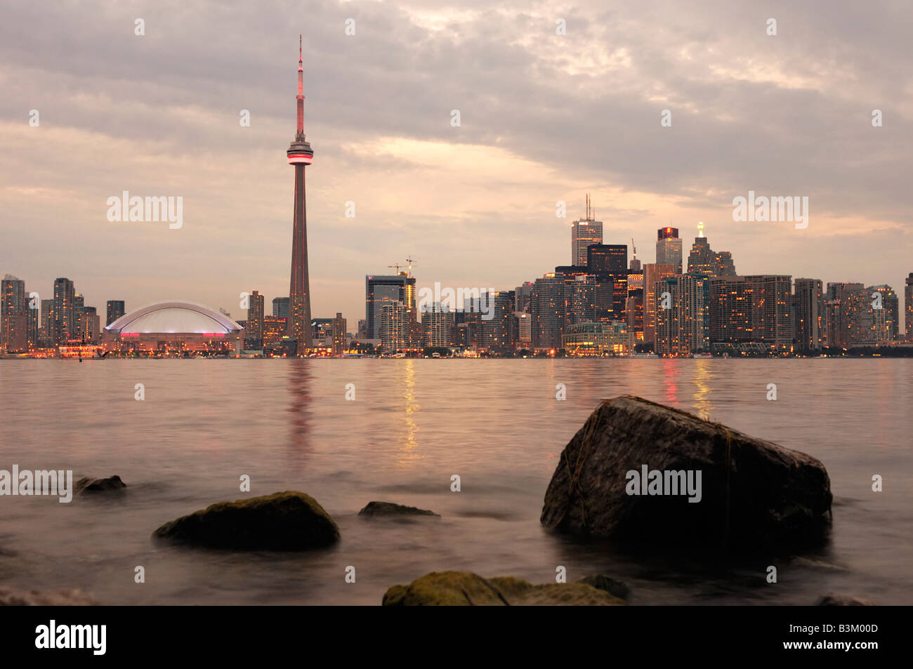 Die Skyline der Stadt Toronto waterfront Stockfoto