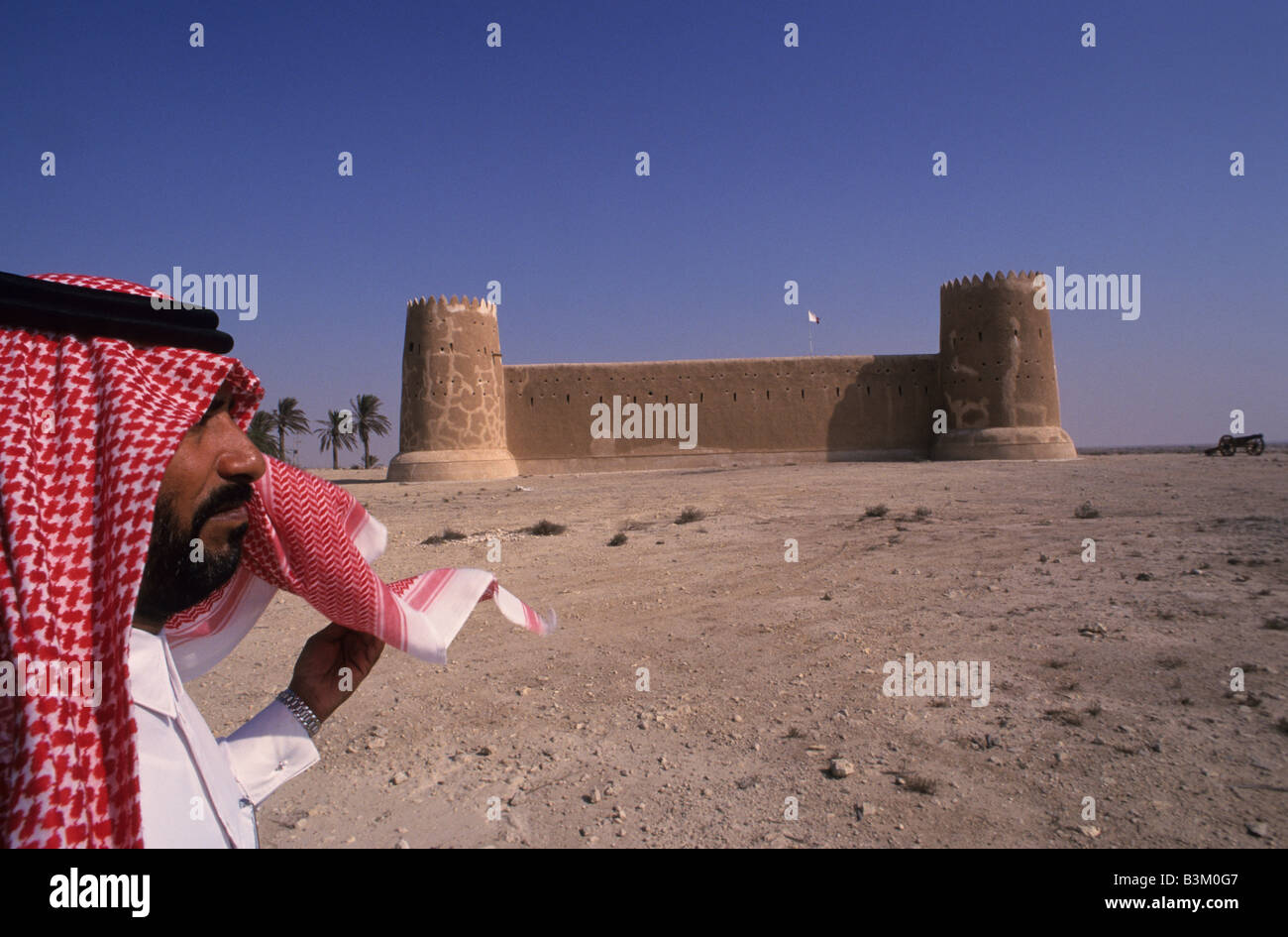 Katar, Nahost, Asien, das Fort von Al Zubarah. Stockfoto