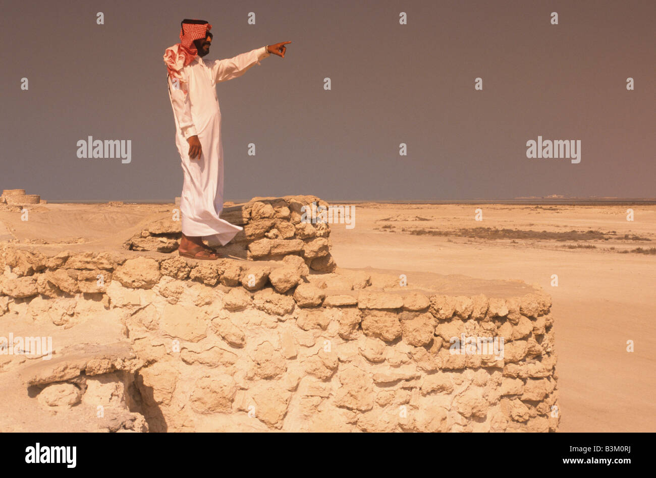 Katar, Nahost, Asien, die archäologische Stätte von Zubarah. Stockfoto