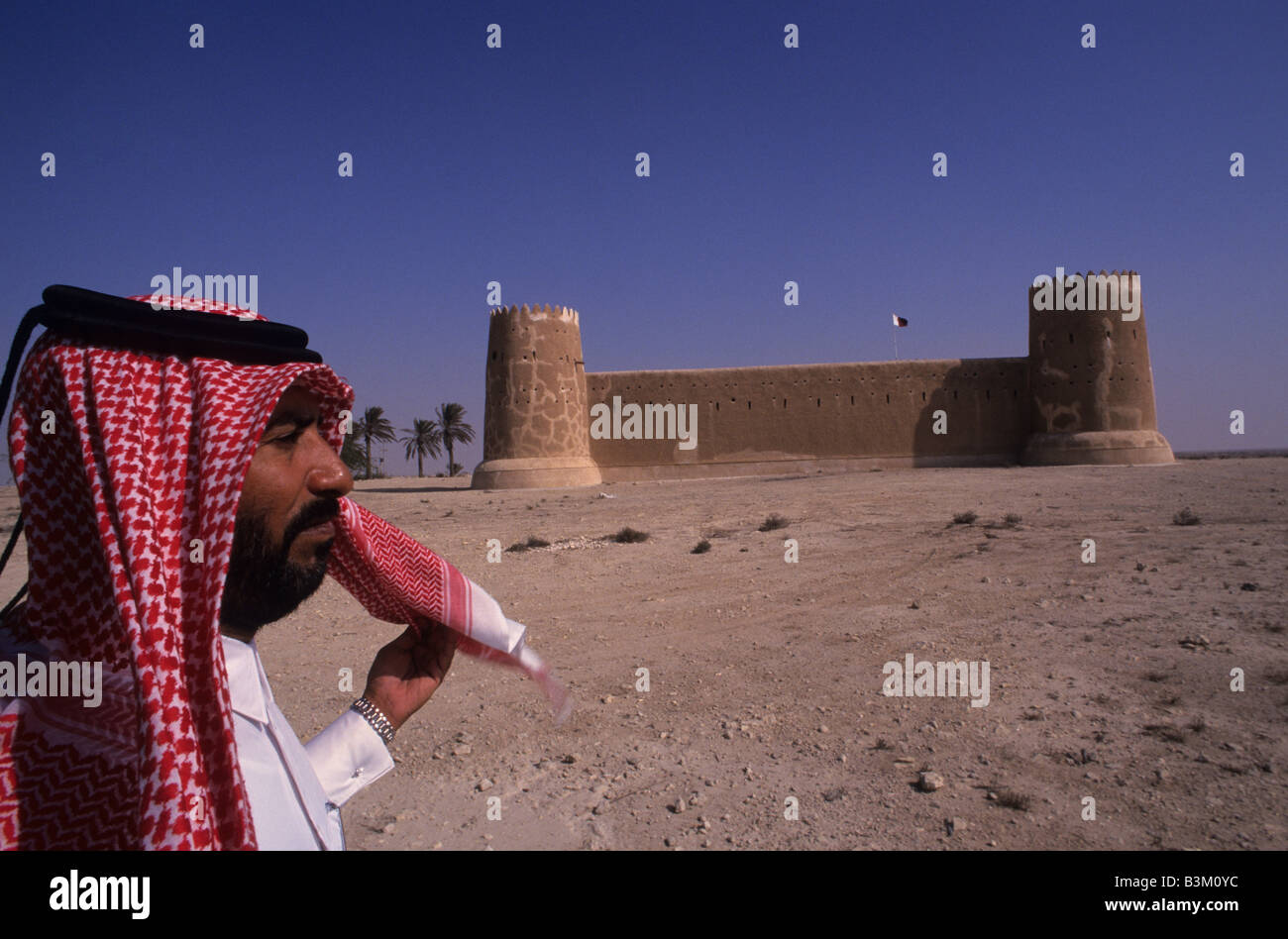 Katar, Nahost, Asien, das Fort von Al Zubarah. Stockfoto