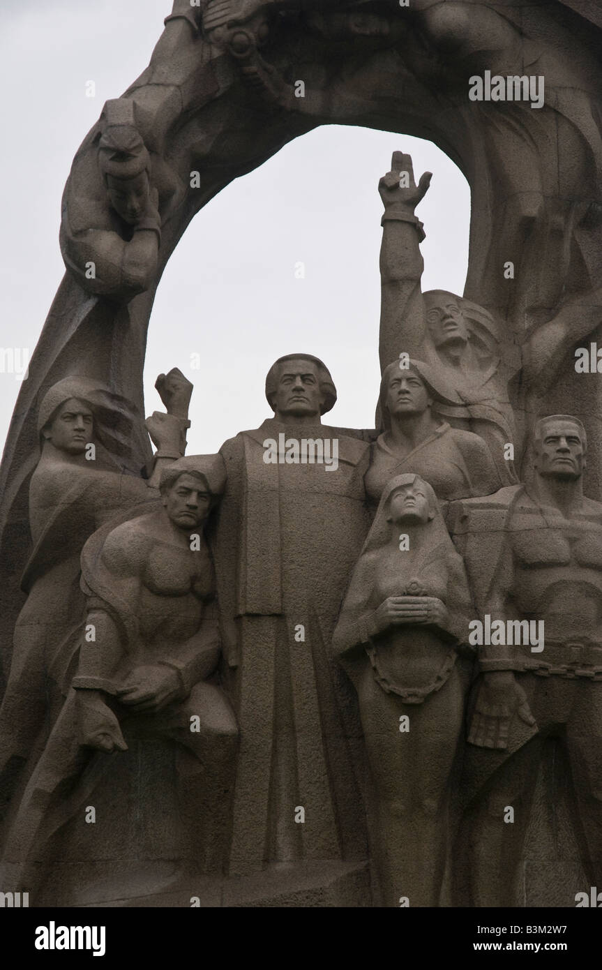 Gedenk-Skulptur an der Longhua-Friedhof der Märtyrer Stockfoto