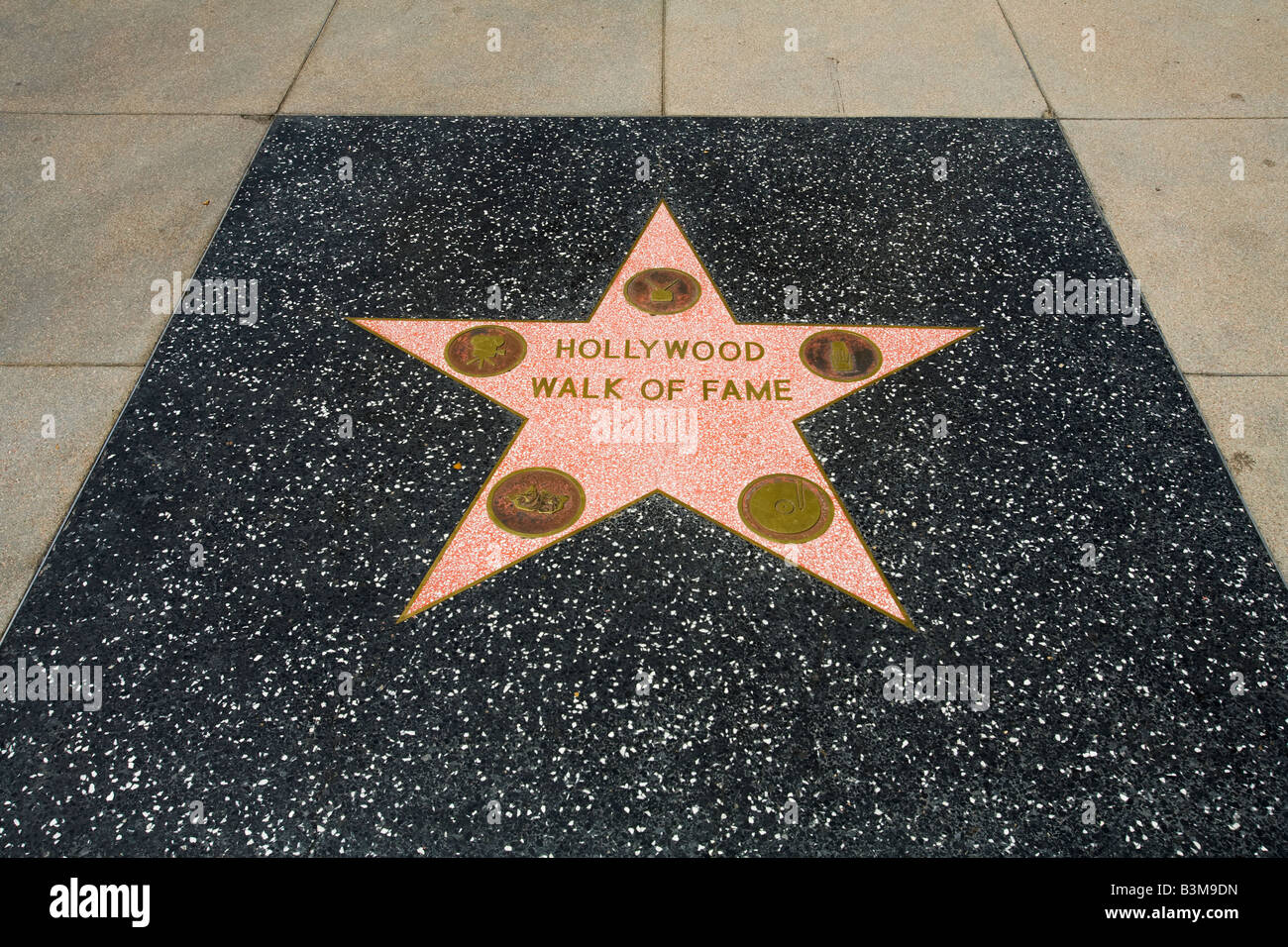 Dem Hollywood Walk of Fame Hollywood Blvd Hollywood, CA Stockfoto