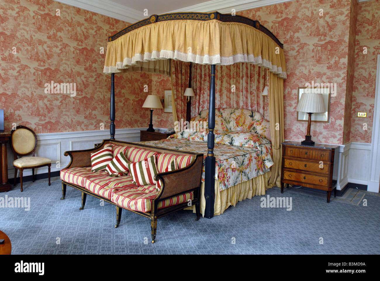 Suite im K Club Hotel wo Tiger Woods während der Rydercup im Jahr 2006 in Co. Kildare, Irland blieb Stockfoto