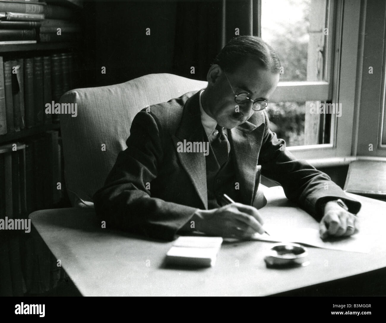 HAROLD LASKI britischer Politikwissenschaftler, Ökonom und Labour-Politikerin im Jahre 1943 Stockfoto