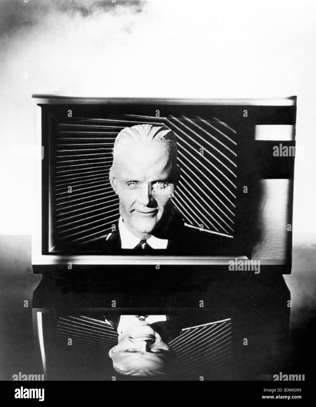 MAX HEADROOM britische Computer generierte TV-Persönlichkeit im Jahr 1985 Stockfoto