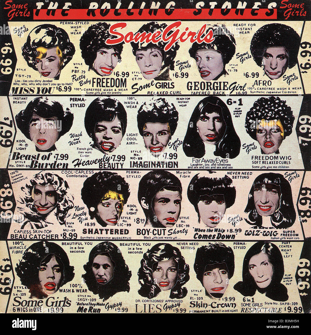 ROLLING STONES Cover 1978 Albums Some Girls Stockfoto