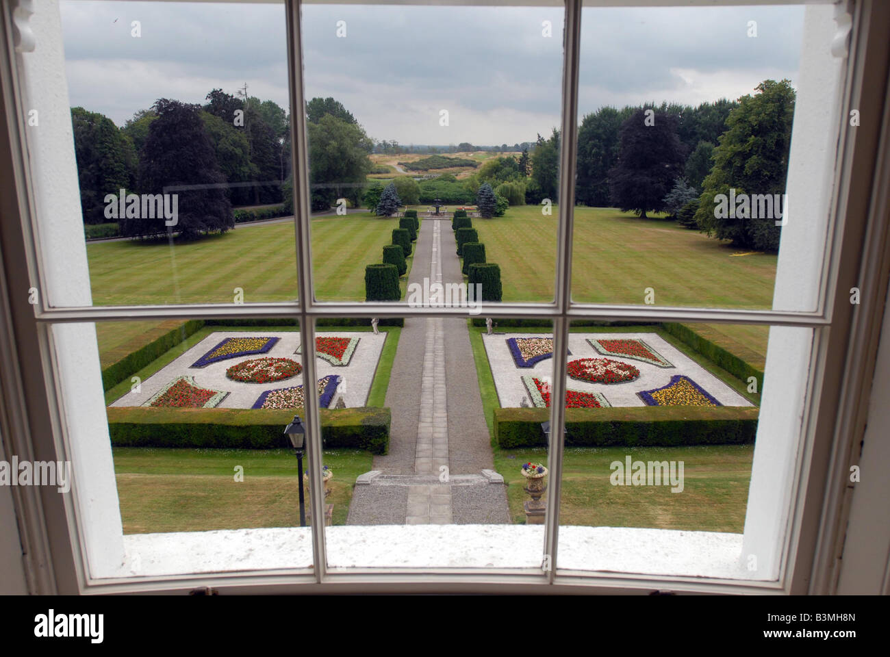 Blick aus der Suite in der K-Club-Hotel, wo Tiger Woods beim Rydercup waren Stockfoto