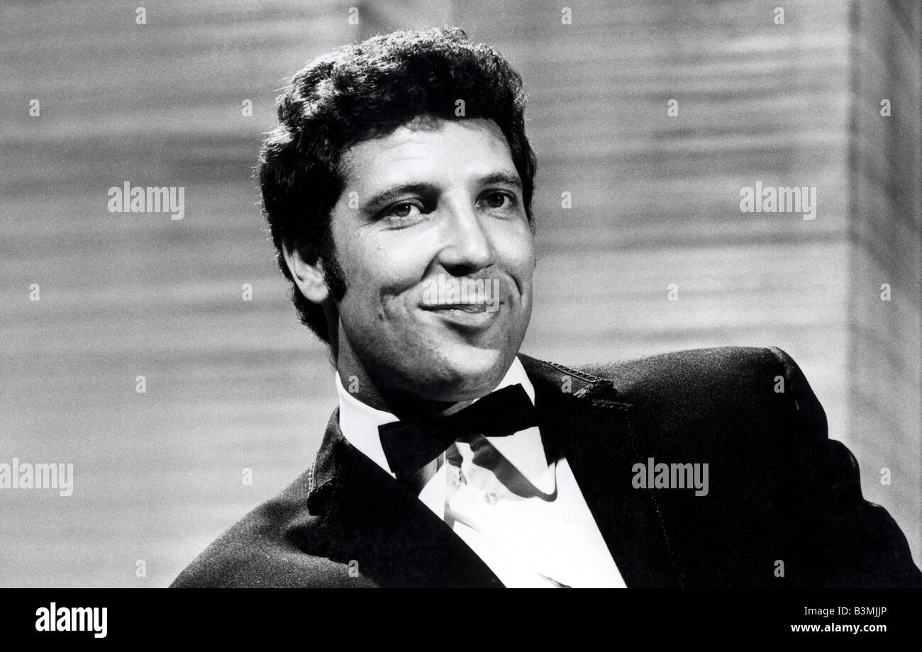 TOM JONES UK-Pop-Sängerin über 1968 Stockfoto