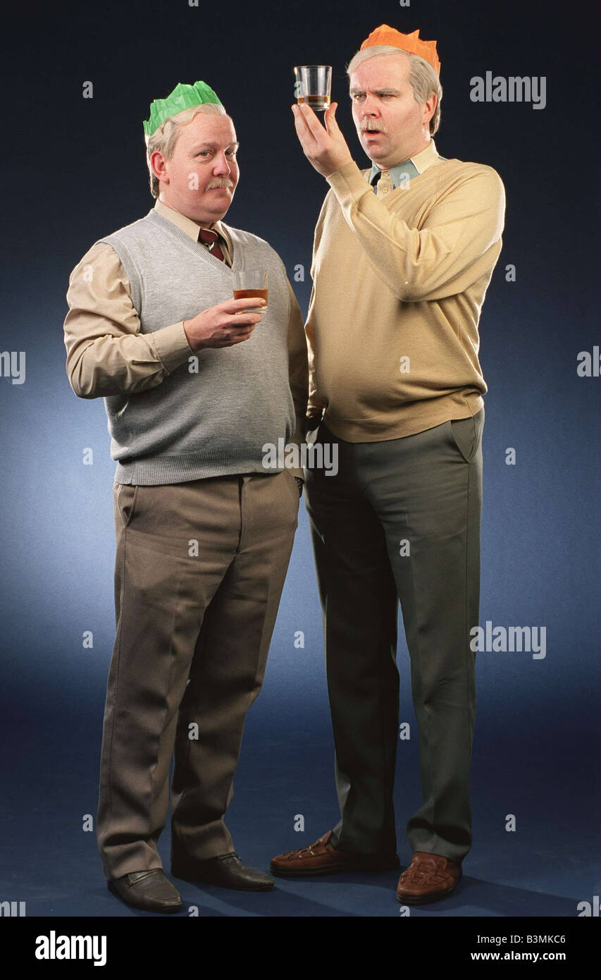 The Fat Greg Hemphill Ford Kiernan chewin Dezember 2000 Mirrorpix Stockfoto