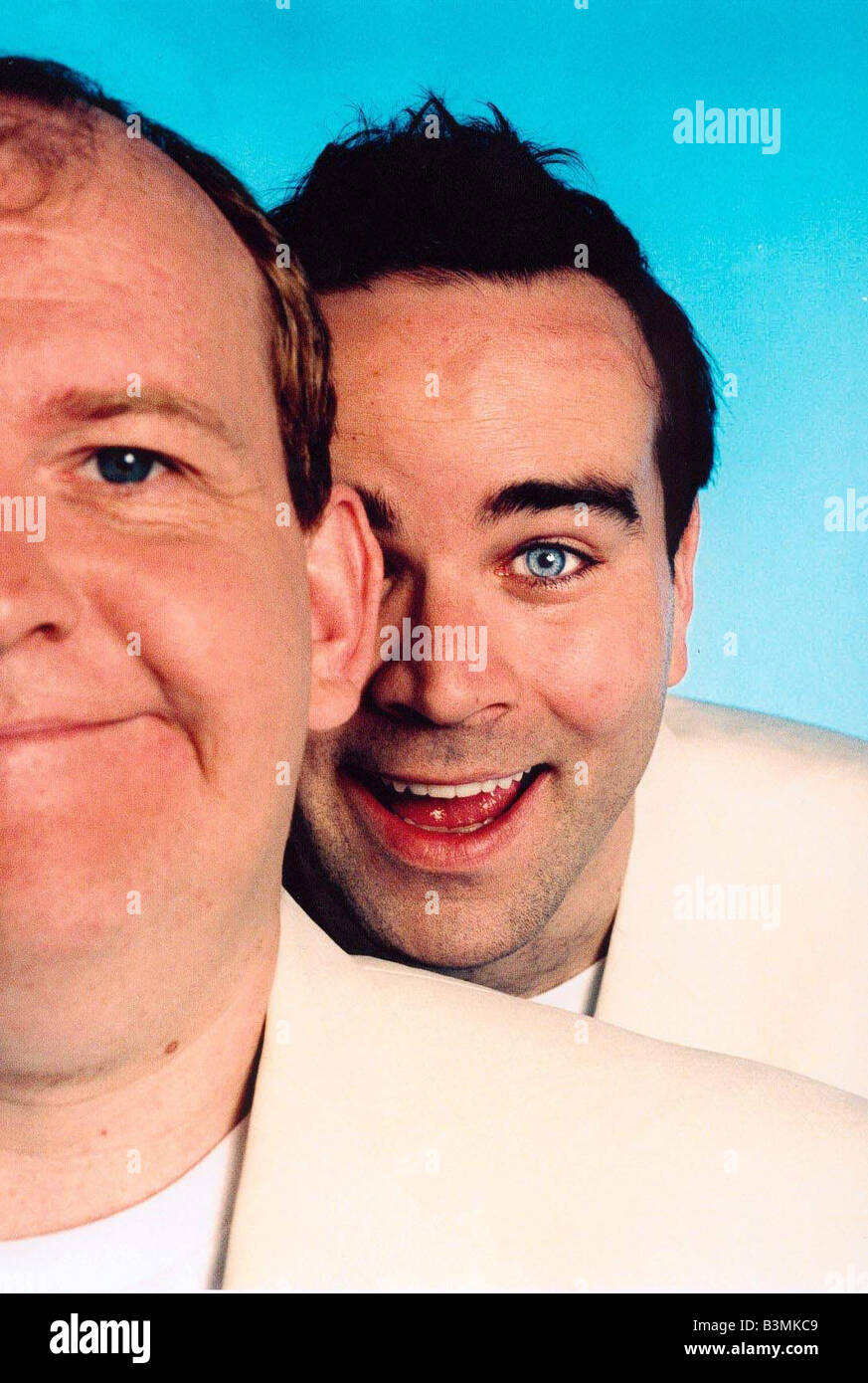 Ford Kiernan Komiker Mai 2001 Wuiith partner Greg Hemphill Stars der Chewin Fat mirrorpix Stockfoto