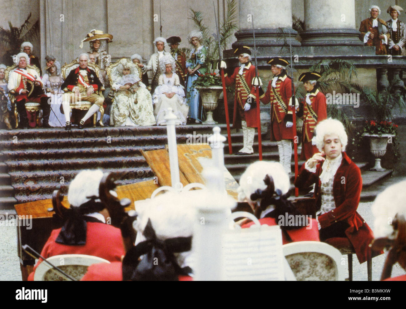 AMADEUS 1984 Saul Zaentz Film mit Tom Hulce als Mozart Stockfoto