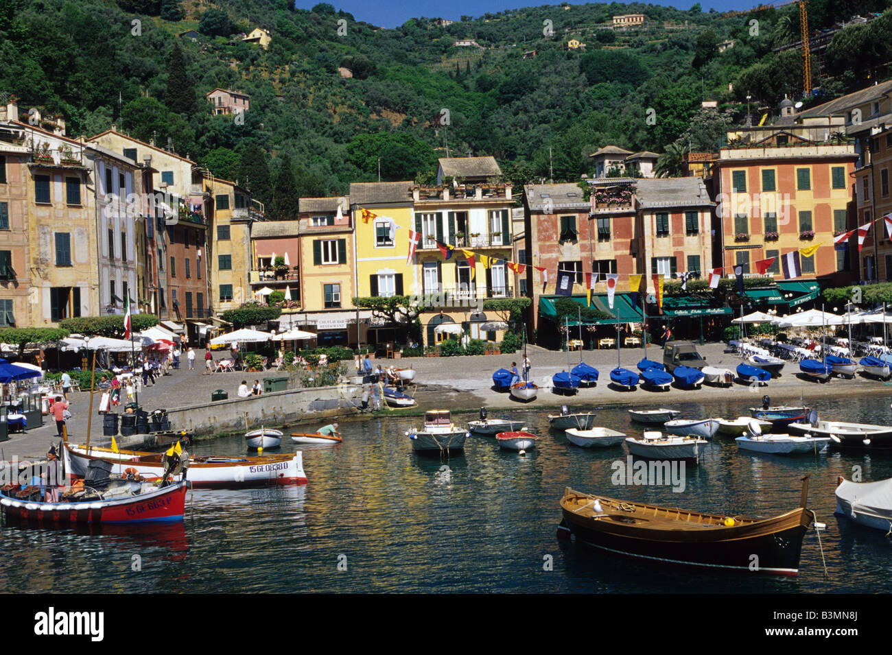 Italien-Portofino die malerische Stadt Portofino südlich von Genua Stockfoto