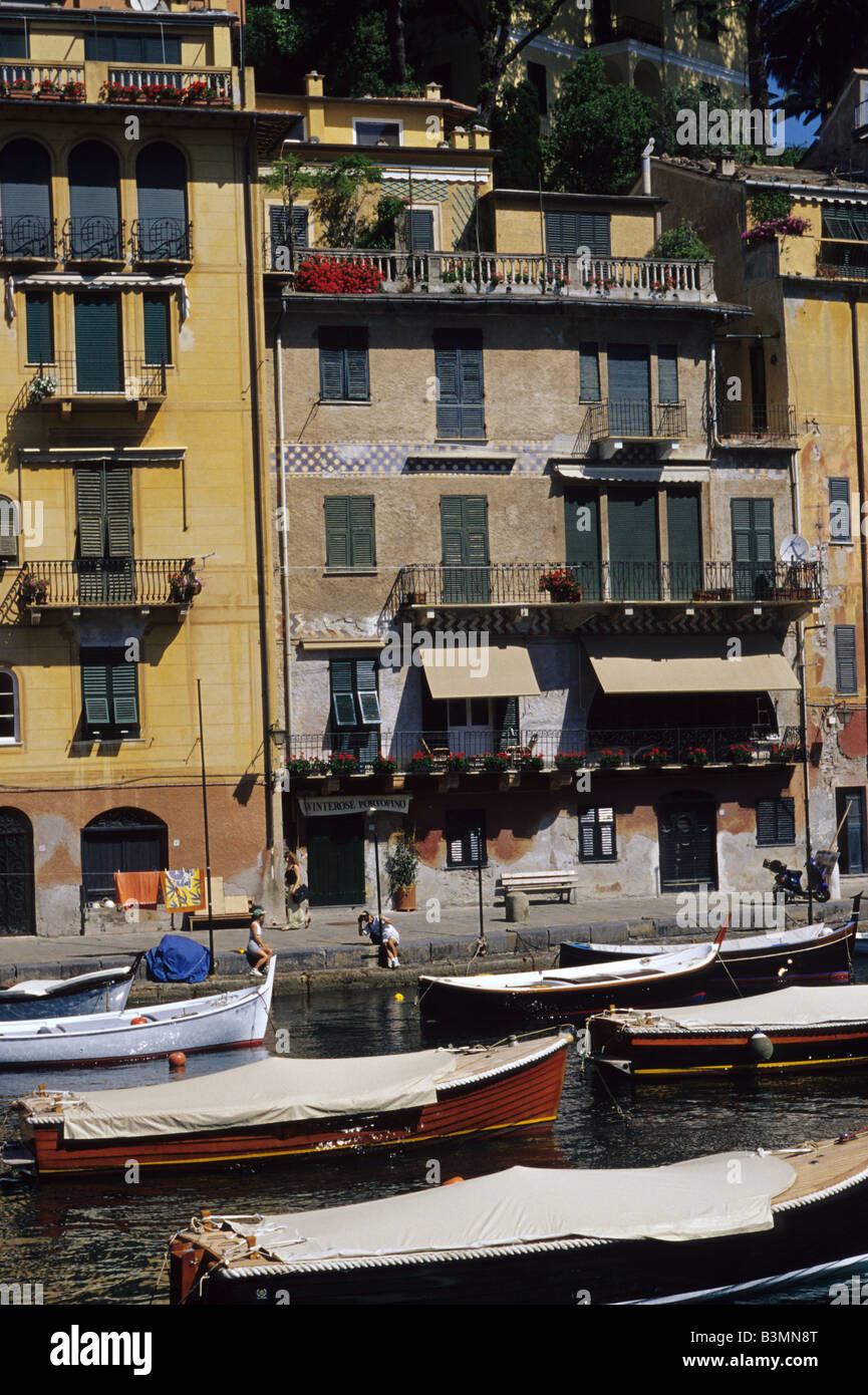 Italien-Portofino die malerische Stadt Portofino südlich von Genua Stockfoto