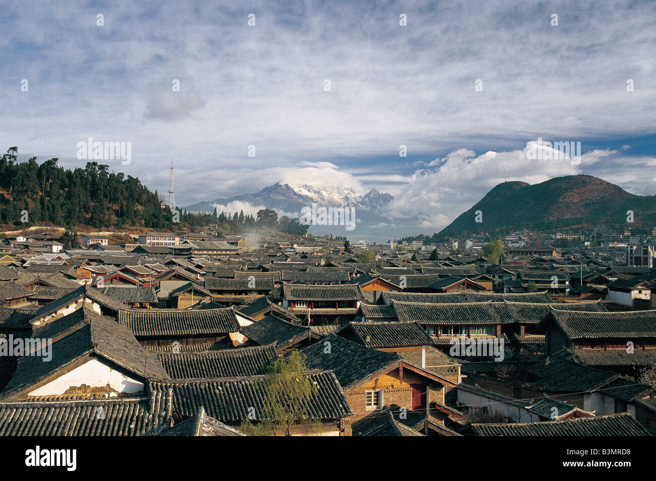 Traditionelles Haus, Lijiang Yunnan, China Stockfoto