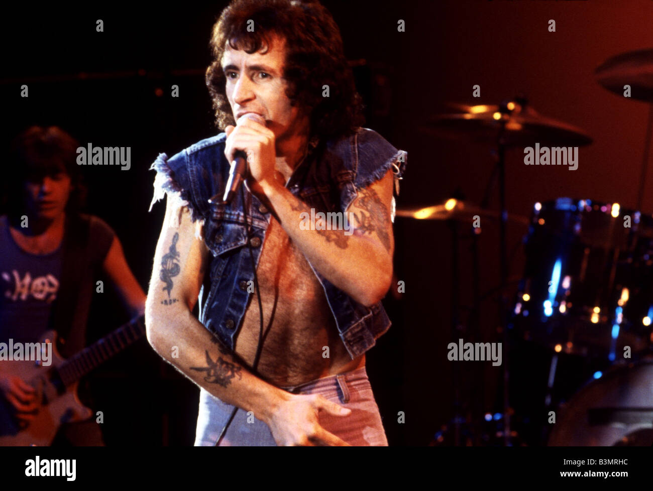 AC/DC mit australischen Sänger Bon Scott 1979 Stockfotografie - Alamy