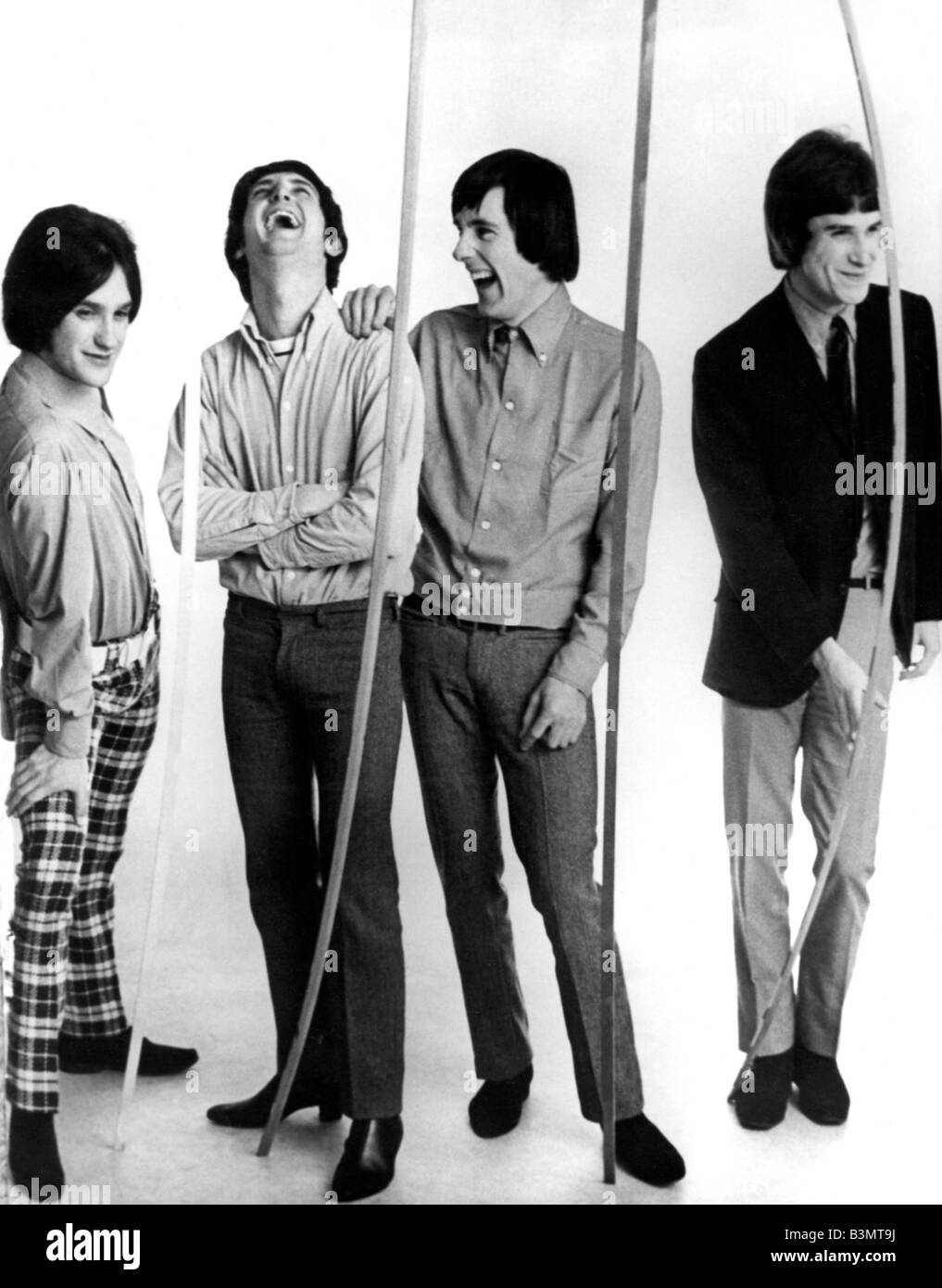 DIE Knicke UK-pop-Gruppe über 1969 vom linken Dave Davies, Pete Quaife, Mick Avory und Ray Davies Stockfoto