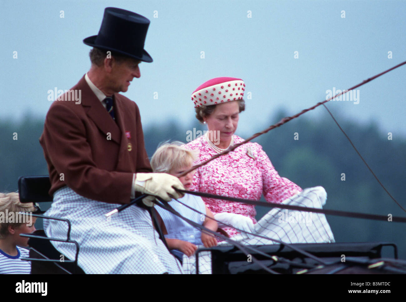 Königin ELIZABETH II und der Herzog von Edinburgh im Juni 1984 Stockfoto