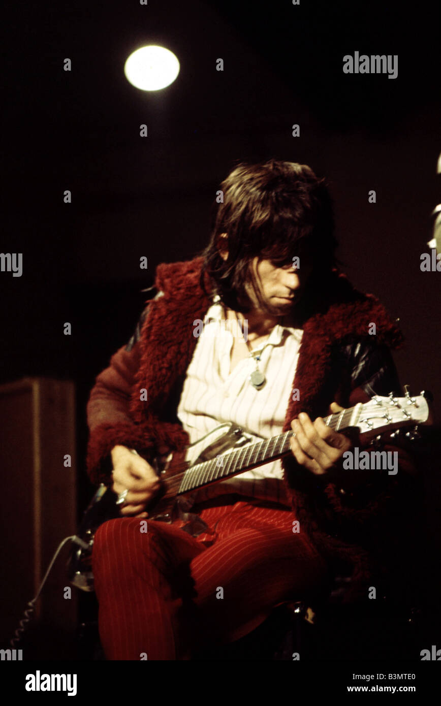 ROLLING STONES Keith Richards Atb die Tonaufnahme für One Plus One Film im Juni 1968 Stockfoto
