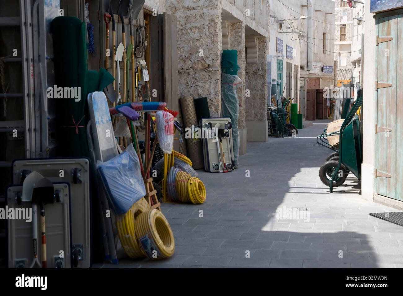 Erbe-Souk Doha Katar Naher Osten arabischen Golf Tourismus Reisen shopping Markt arabische Shops außen Stockfoto