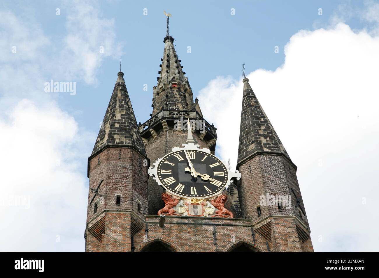 Oude Kerk (alte Kirche), Delft, Niederlande Stockfoto