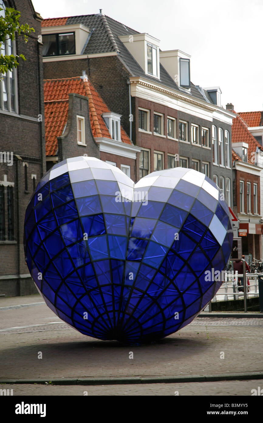 Straße Skulptur, Delft, Niederlande Stockfoto