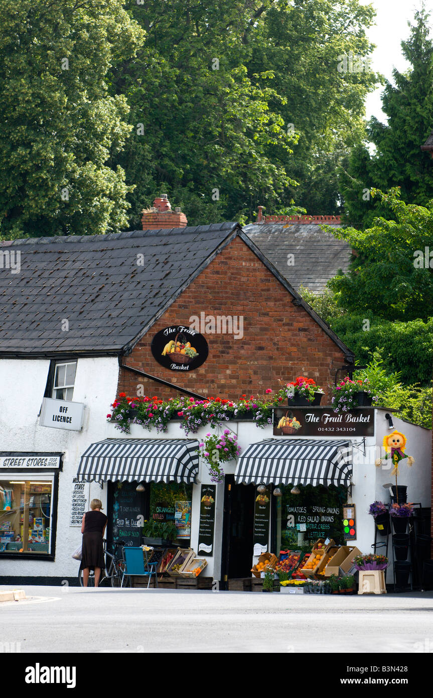 Eine Frucht shop Hereford Herefordshire England Großbritannien Stockfoto