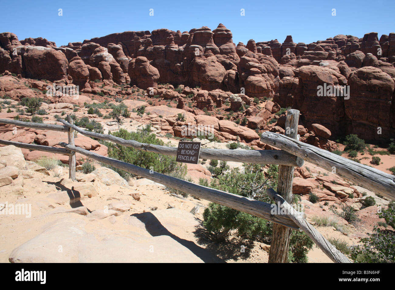 Feurigen Ofen Anzeige Arches-Nationalpark-Utah Stockfoto