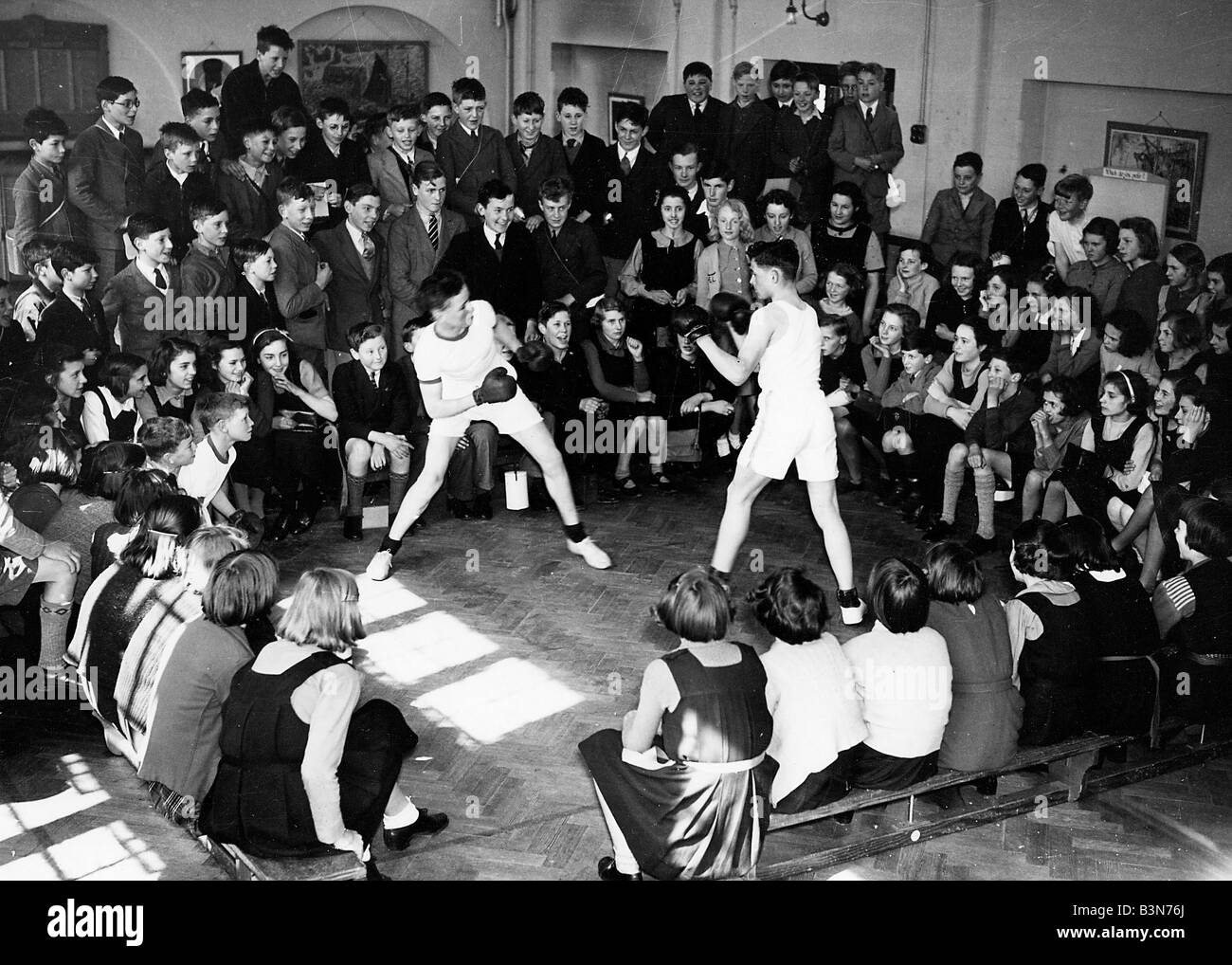 LONDON BOYS BOXING CLUB von 1955 Stockfoto