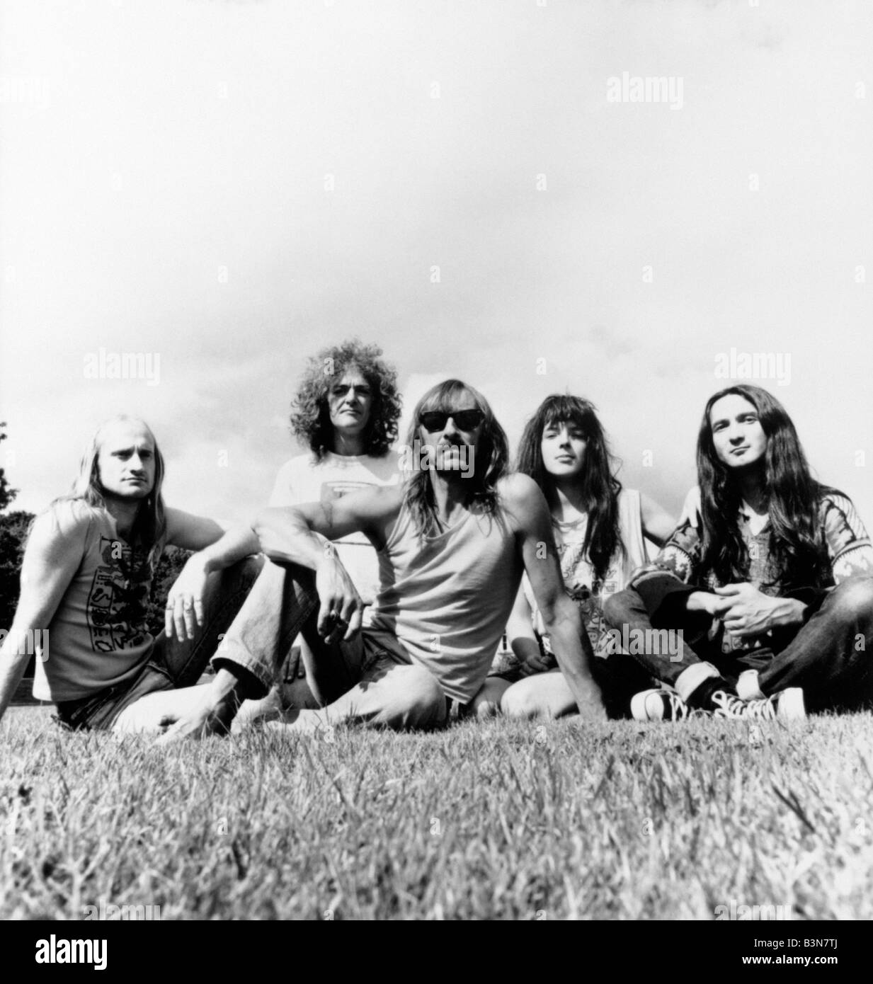 HAWKWIND-UK-Rock-Gruppe über 1973 Stockfoto