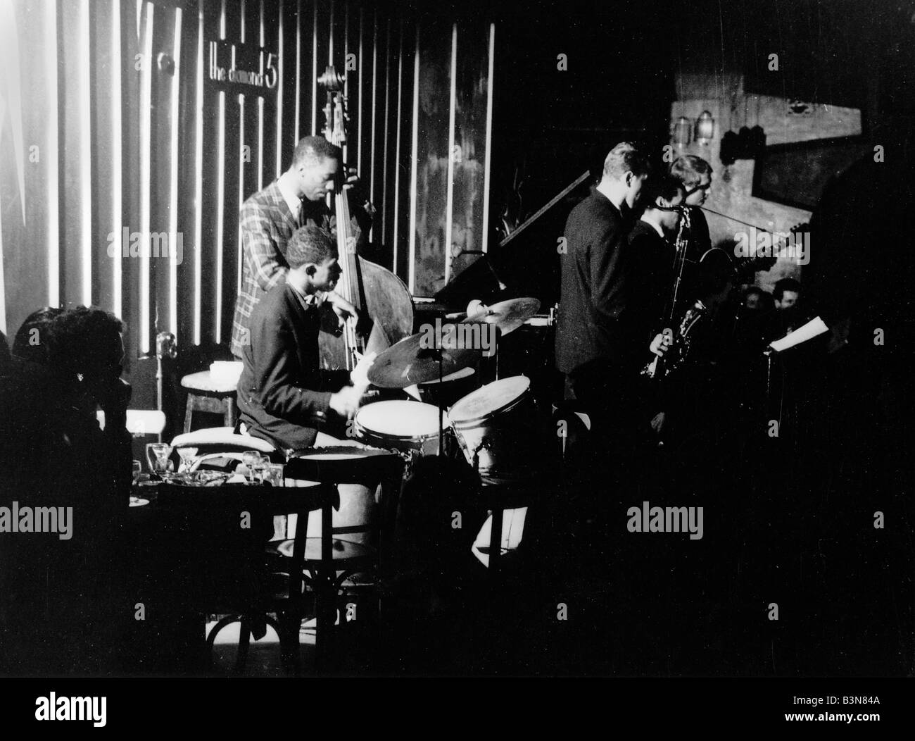 Nicht identifizierte JAZZBAND um 1960 Stockfoto