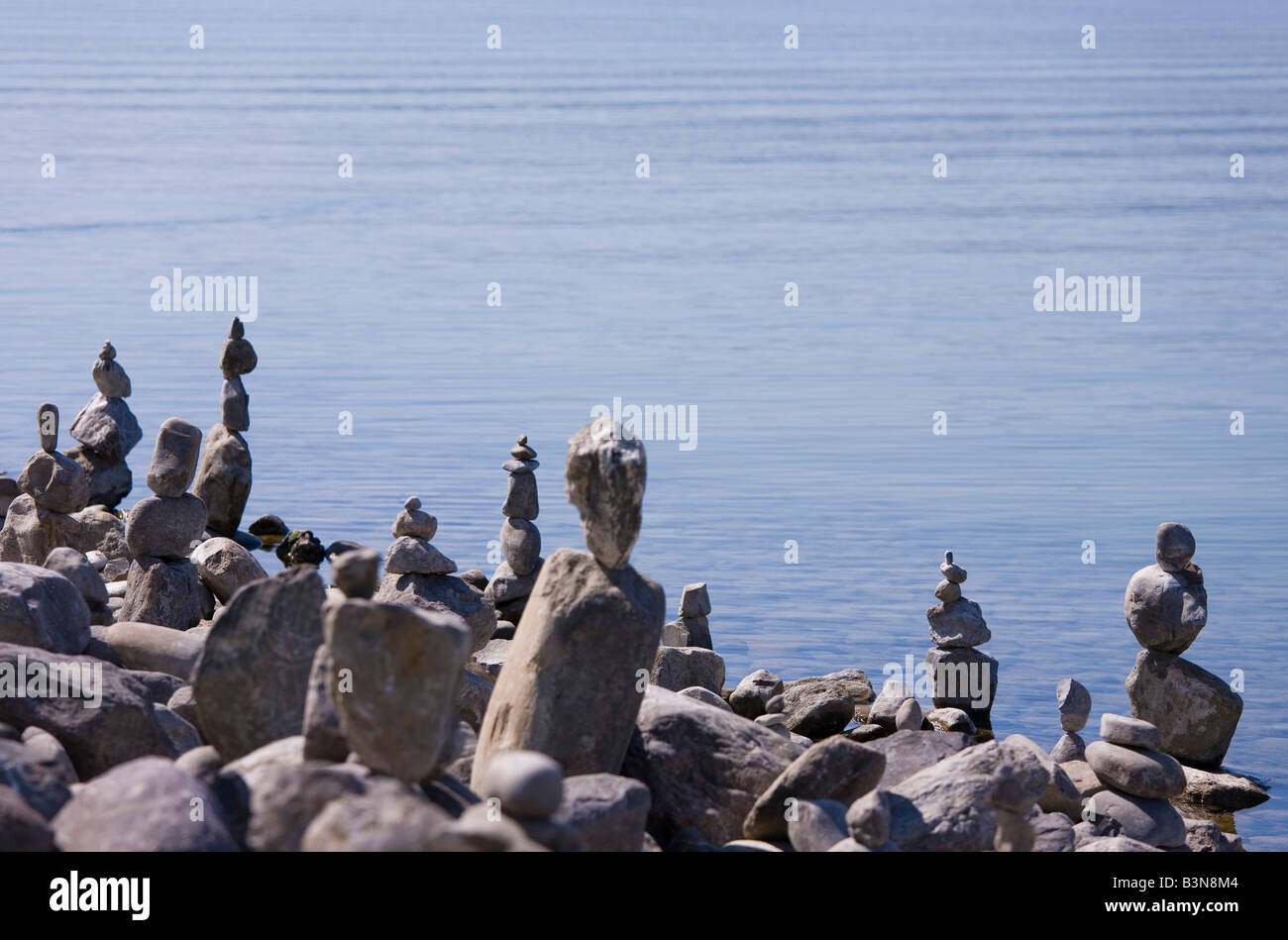 Stein-Pyramiden Stockfoto