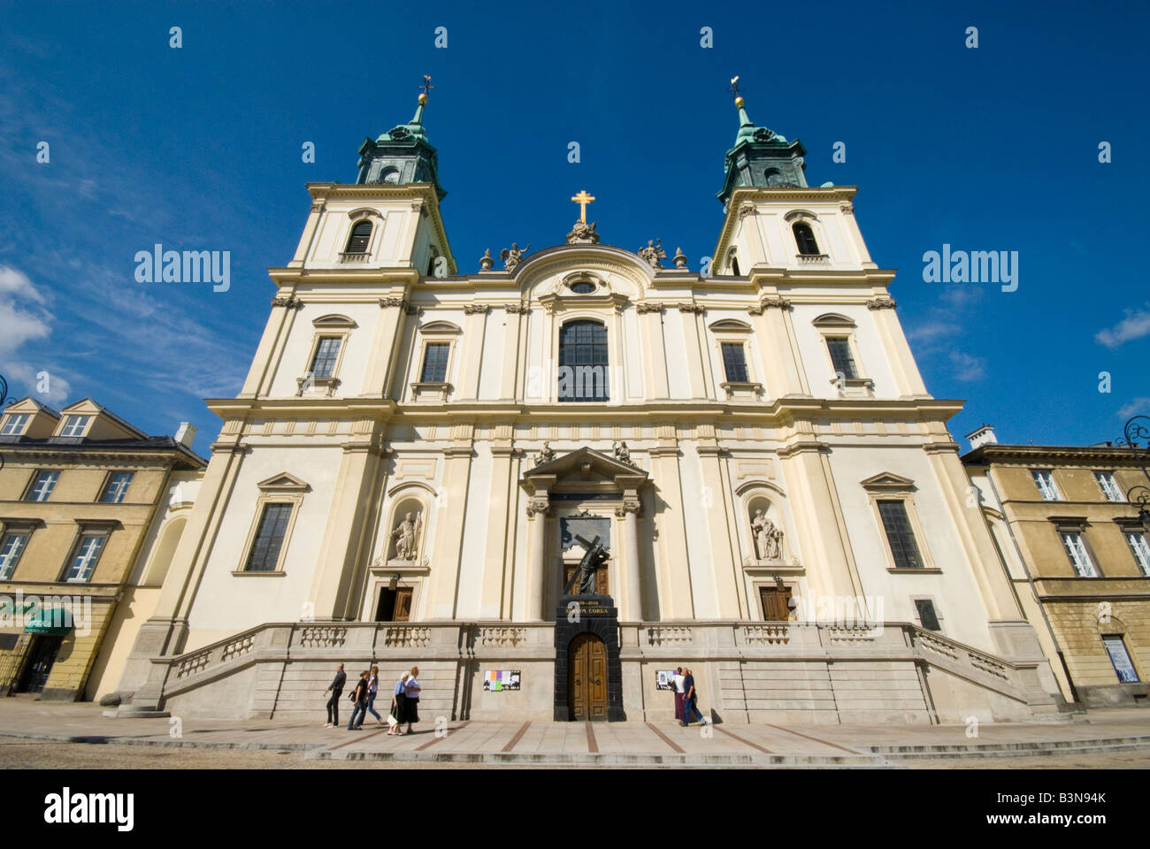 Kirche des Heiligen Kreuz Warschau Stockfoto