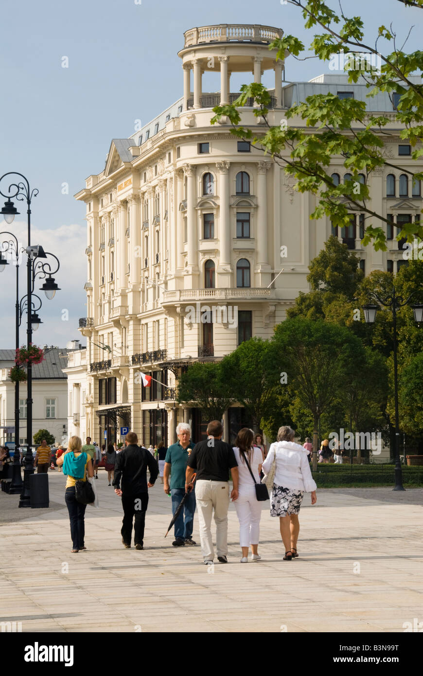 Hotel Bristol Krakowskie Prezmiescie Warschau Stockfoto