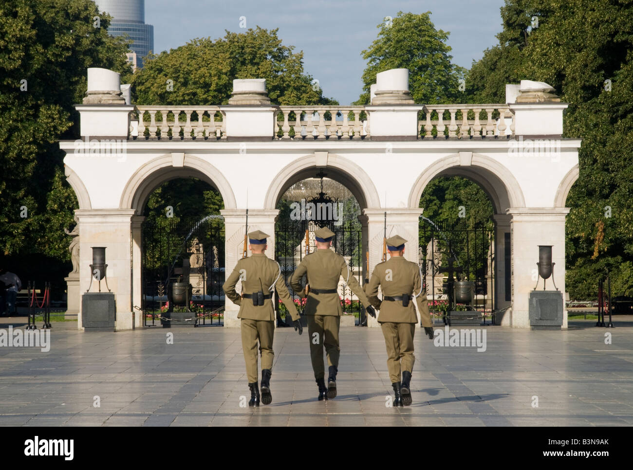 Grab der unbekannten Soldaten in Warschau Stockfoto