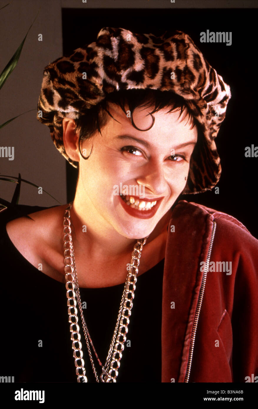 LISA STANSFIELD UK-Pop-Sängerin über 1990 Stockfoto