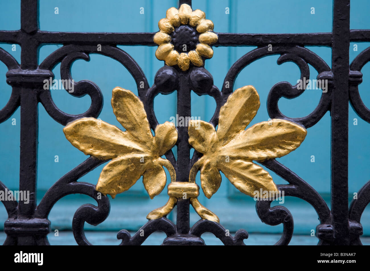 Frankreich, Nizza, Hotel Villa Pavillon de Rivoli, dekoriert Gitter Stockfoto